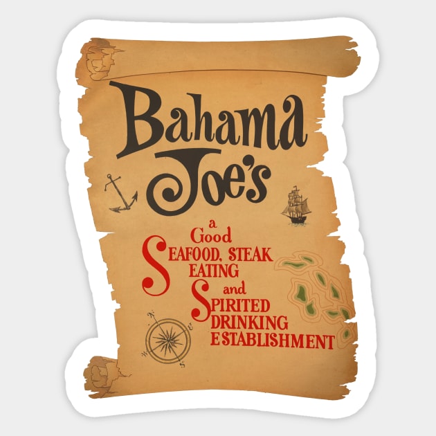 Bahama Joe's in Florida Sticker by DCMiller01